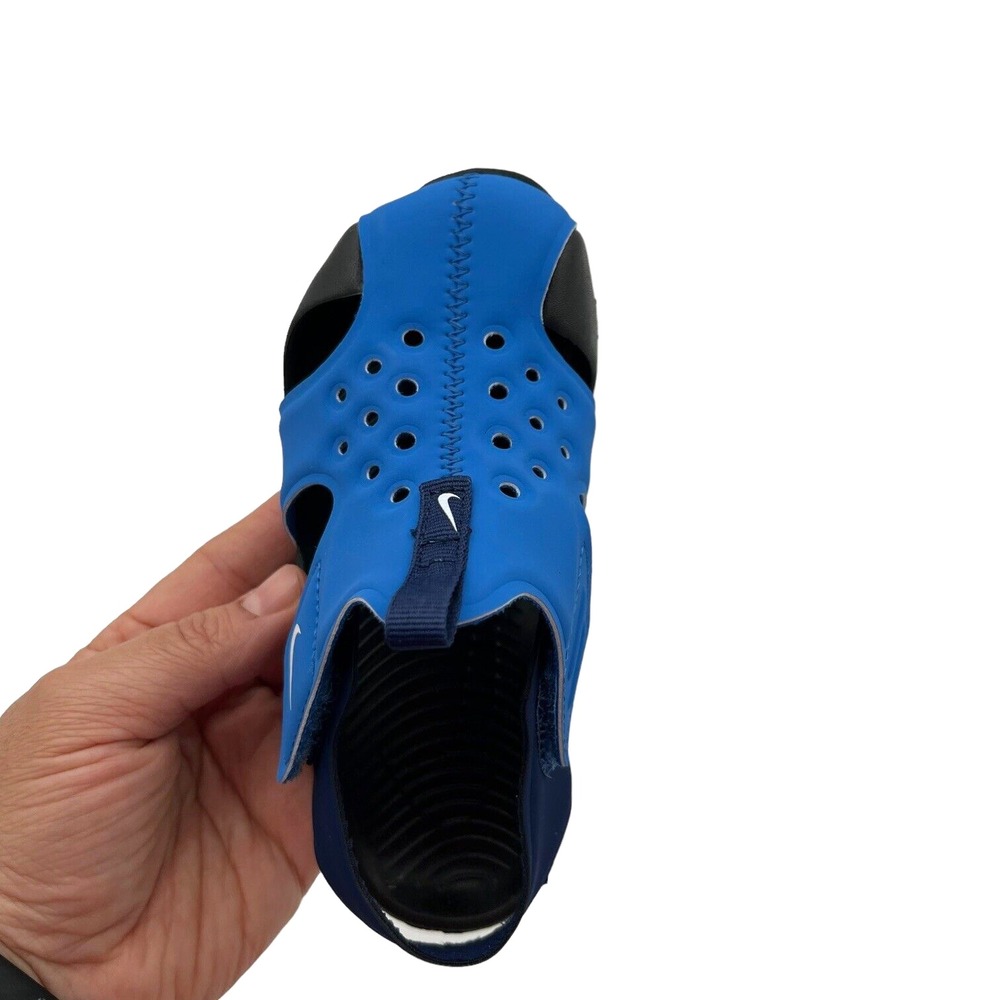 Nike Toddler Boys Closed Toe‎ Sandals Size 9 Blue Black Lightweight Quick Drying - Picture 5 of 16